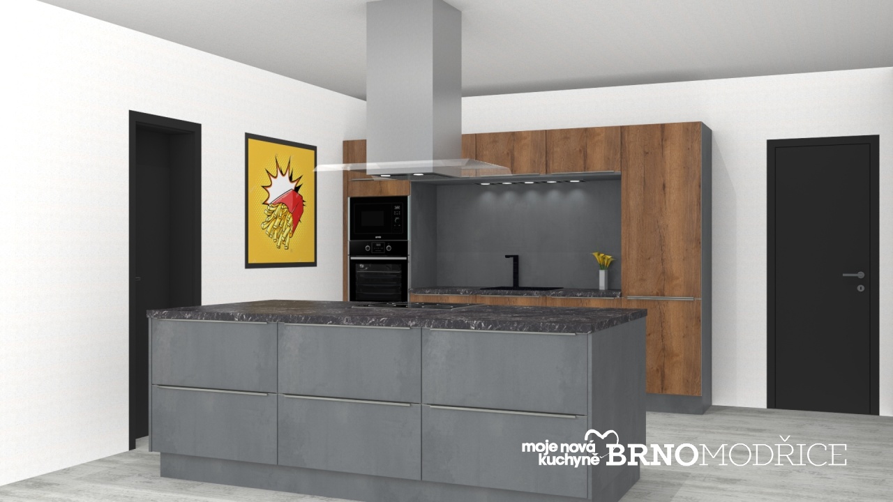 V�ce informac� o v�robku Ko�akov� s �edou nikou uprost�ed a prostorn�m ostr�vkem 