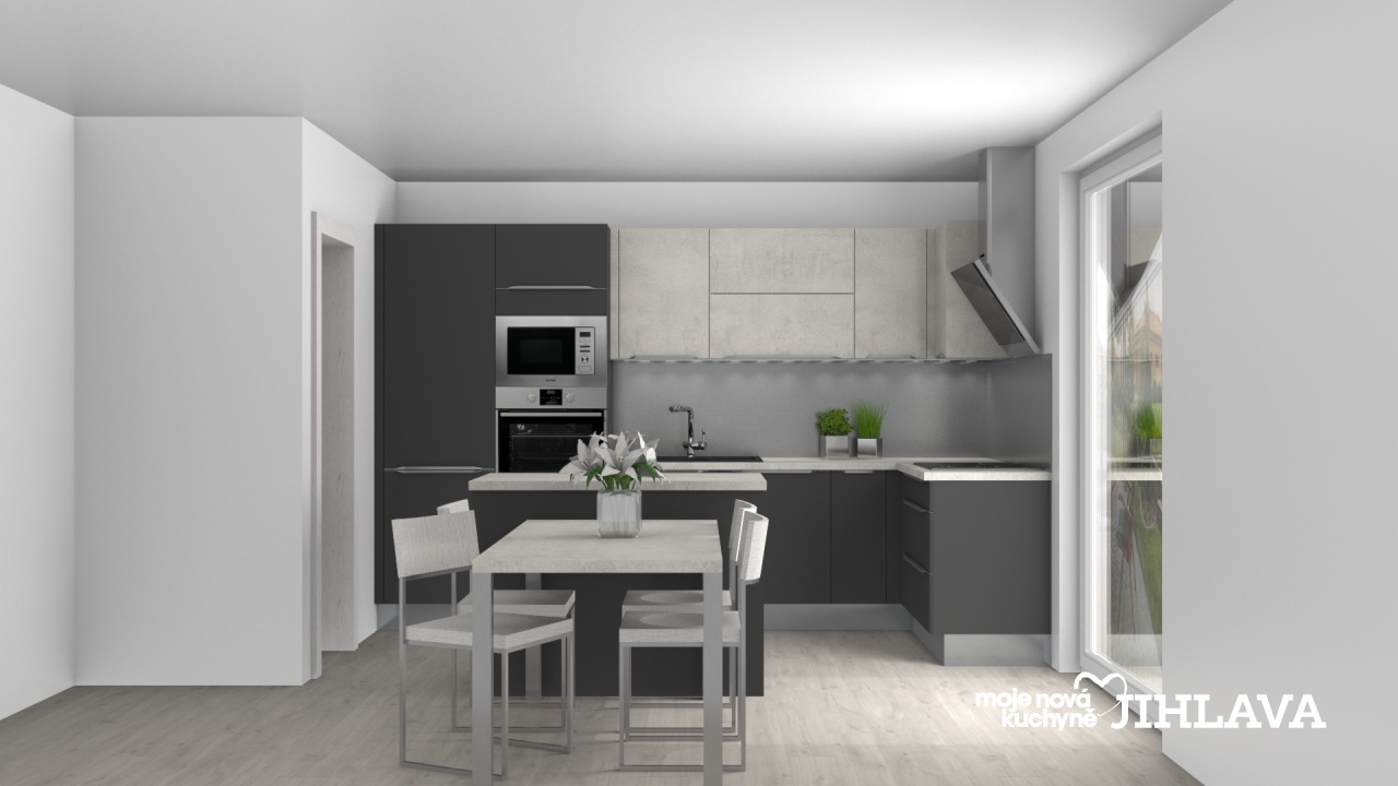 V�ce informac� o v�robku Kombinace hedv�bn� �ed� s obl�ben�m b�l�m betonem 