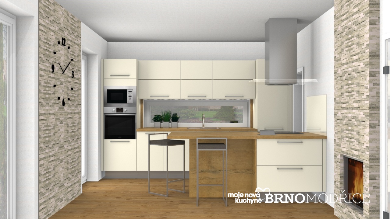 V�ce informac� o v�robku Modern� hedv�bn� kuchyn� s ob�vac� ��st� 
