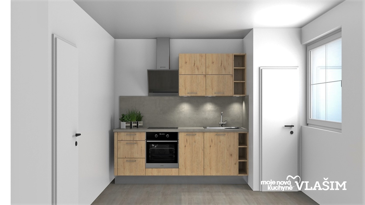 V�ce informac� o v�robku Klasick� mal� kuchy�ka v p�skov�m dubu