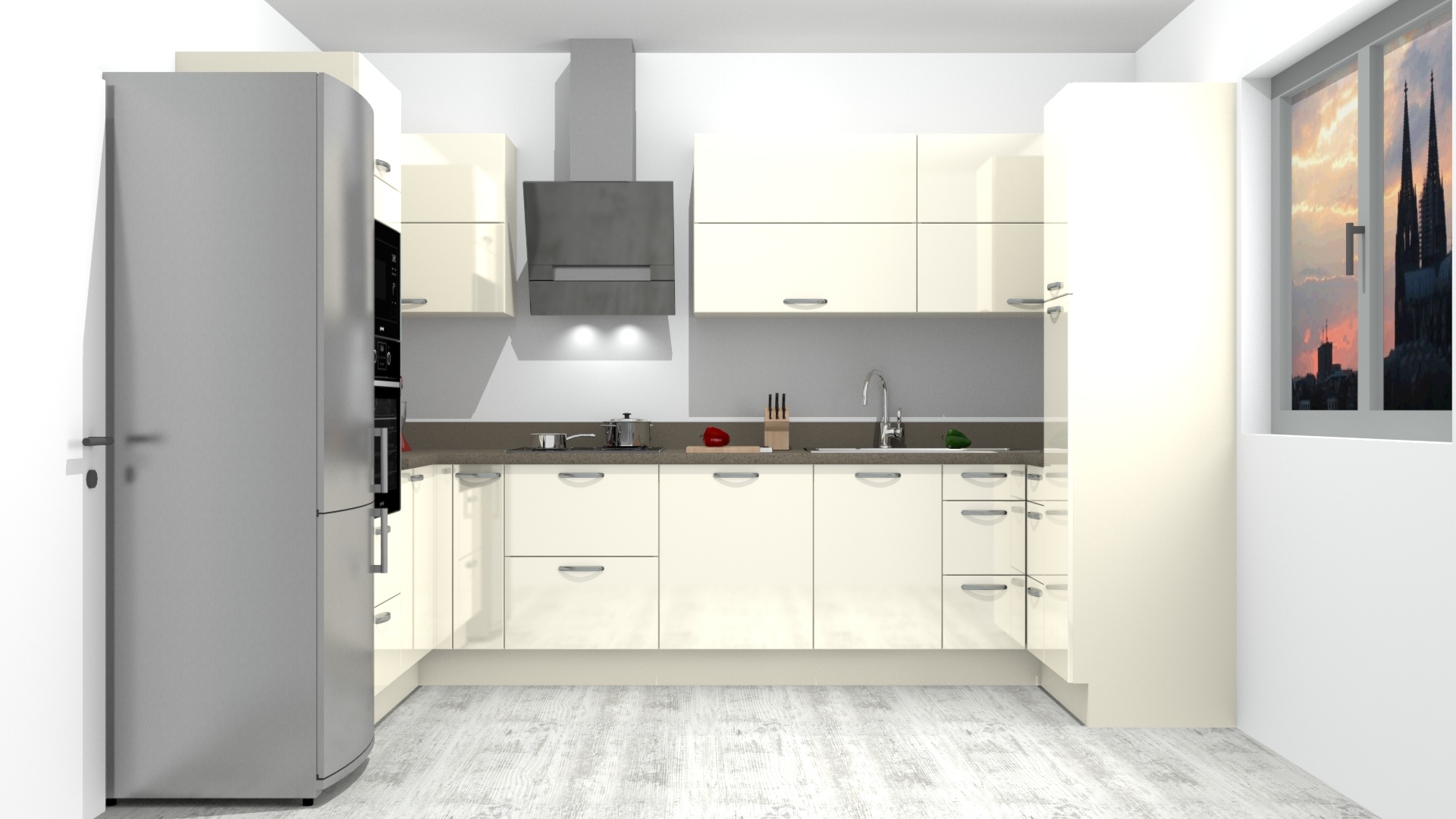 V�ce informac� o v�robku Hedv�bn� kuchyn� s deskou z tvrzen�ho kamene