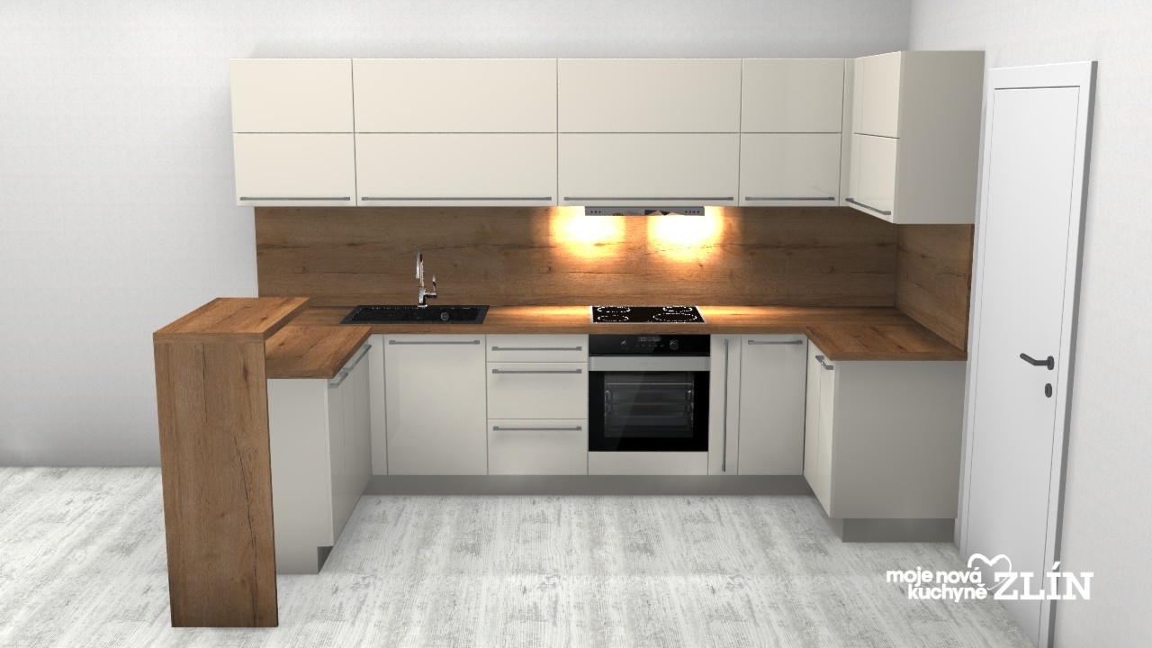 V�ce informac� o v�robku Hedv�bn� matn�  kuchyn� s vyv��en�m barov�m pultem