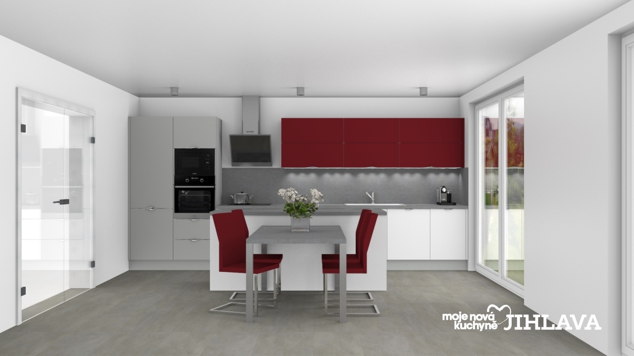 V�ce informac� o v�robku B�l� s �edou oko�en�n� �ervenou chilli