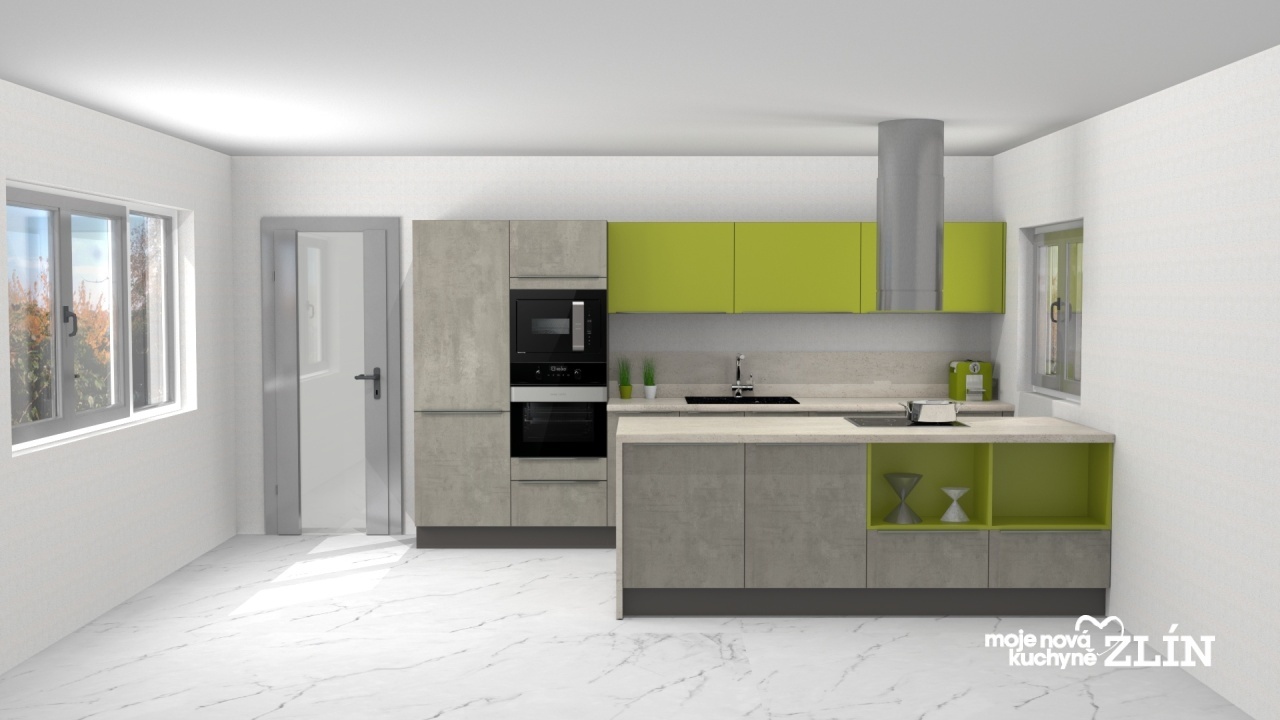 V�ce informac� o v�robku Imitace betonu se sv�� limetkov� zelenou