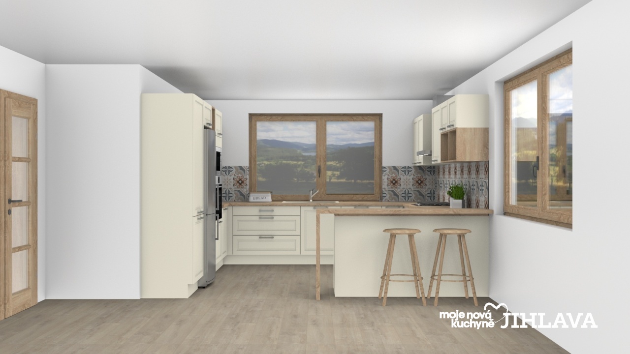 V�ce informac� o v�robku Rustik�ln� prostorn� kuchyn� do tvaru G