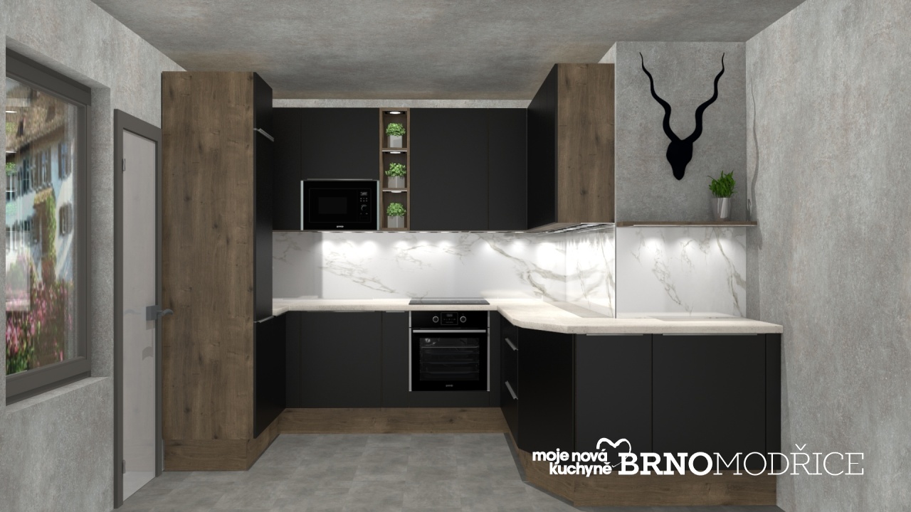 V�ce informac� o v�robku Modern� kuchyn� v tmav�ch odst�nech