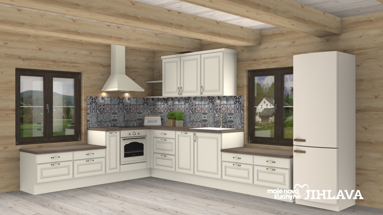 V�ce informac� o v�robku Magnoliov� rustik�ln� kuchyn� do roubenky