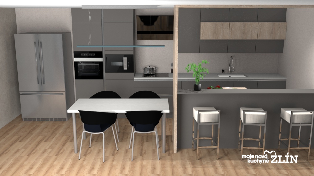 V�ce informac� o v�robku Kuchy� v �ed�m k�emenu s obestav�n�m ostr�vkem