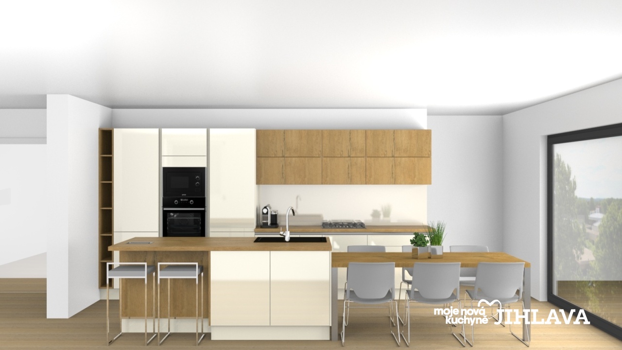 V�ce informac� o v�robku Nad�asov� kuchyn� ve slonov� kosti s dubem divok�m