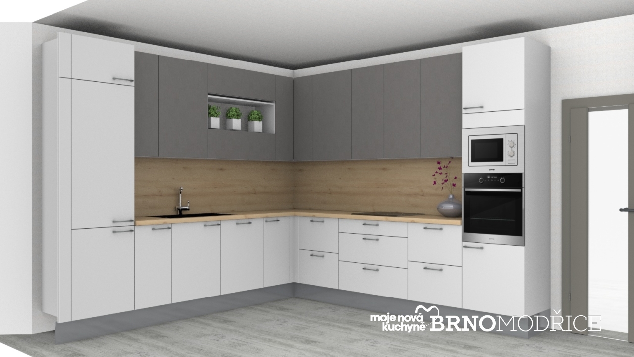 V�ce informac� o v�robku Kuchyn� a ob�vac� ��st v �ed�ch odst�nech