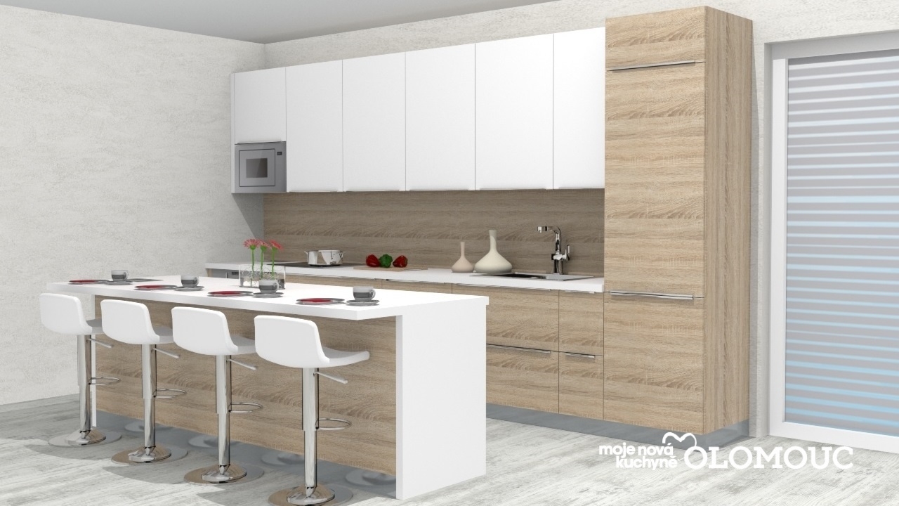 V�ce informac� o v�robku Kuchyn� s ostr�vkem slou��c�m i jako j�deln� st�l 