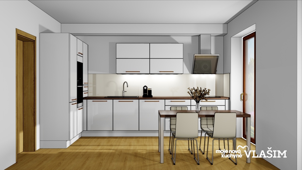 V�ce informac� o v�robku B�l� lesk, m�� a bronz ve vzdu�n� kuchyni