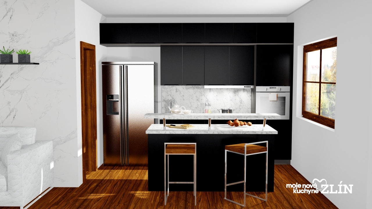 V�ce informac� o v�robku Modern� matn� �ern� s mramorem