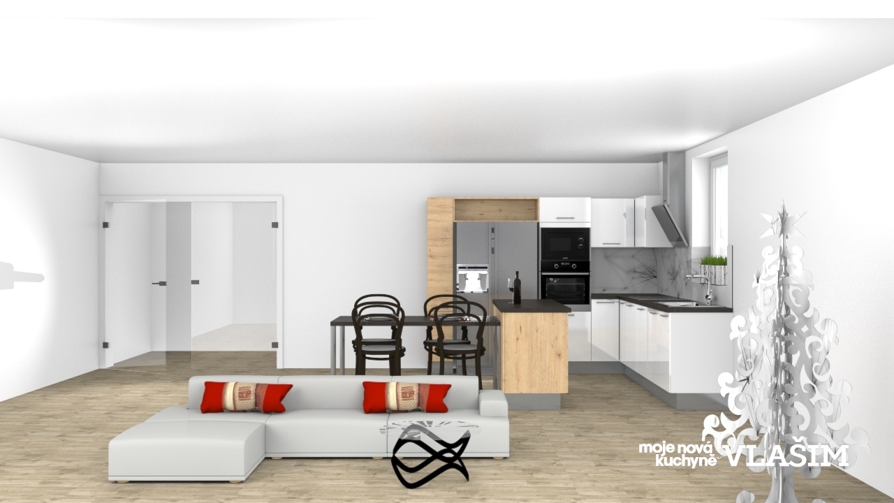 V�ce informac� o v�robku B�l� v kombinaci s d�evodekorem dub p�sek