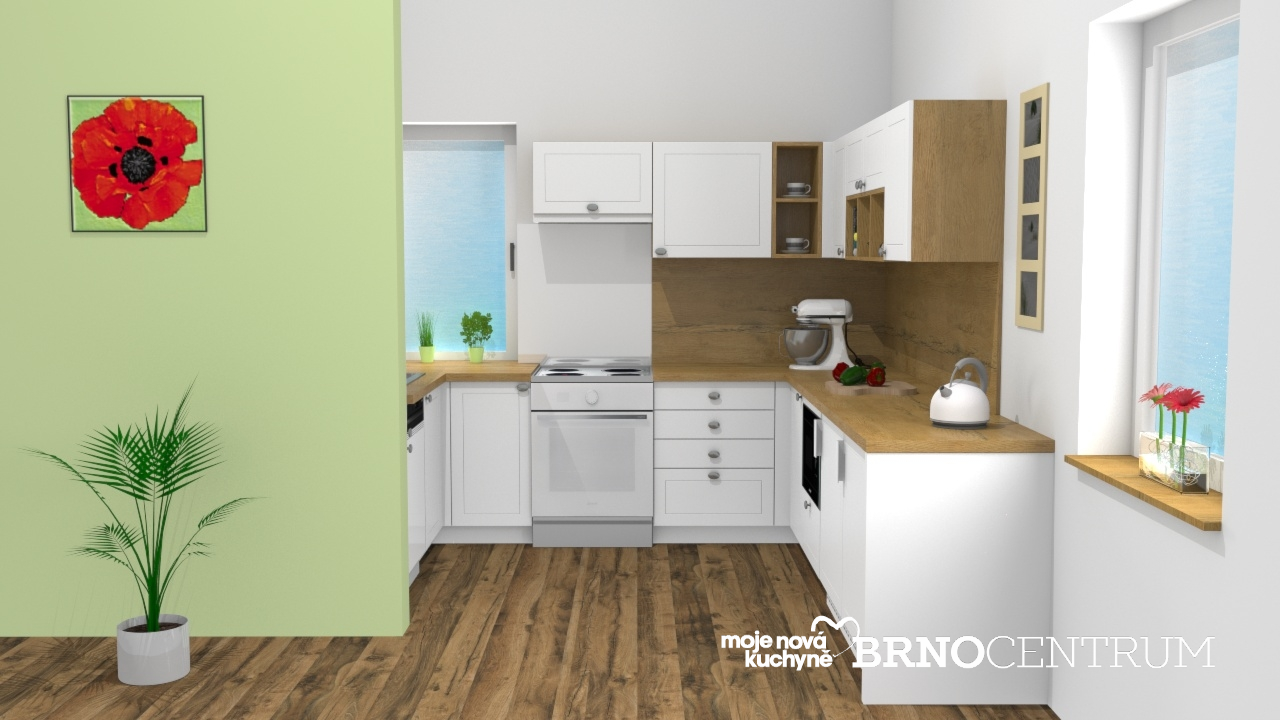 V�ce informac� o v�robku Klasick� kuchyn� s voln� stoj�c�mi spot�ebi�i 