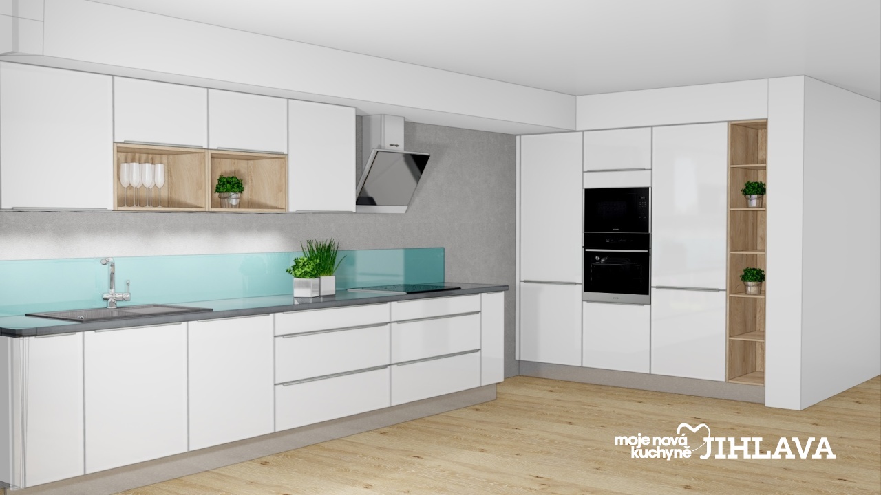V�ce informac� o v�robku B�l� kuchyn� s jednoduchou dispozic�