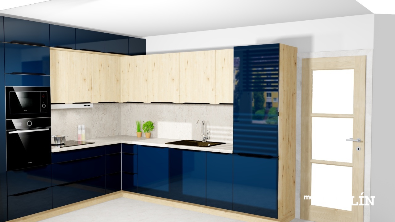 V�ce informac� o v�robku Leskl� modr� v mal�m byt�