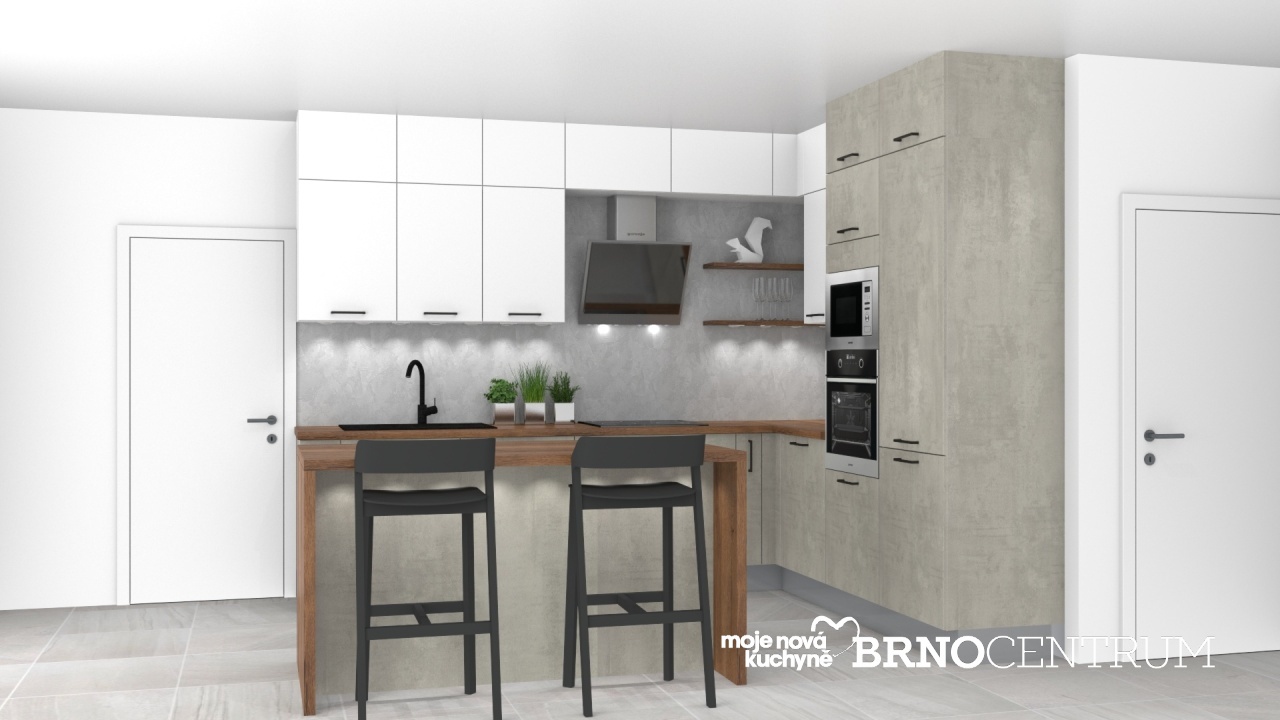 V�ce informac� o v�robku Beton a b�l� s kontrastn� �ernou �chytkou