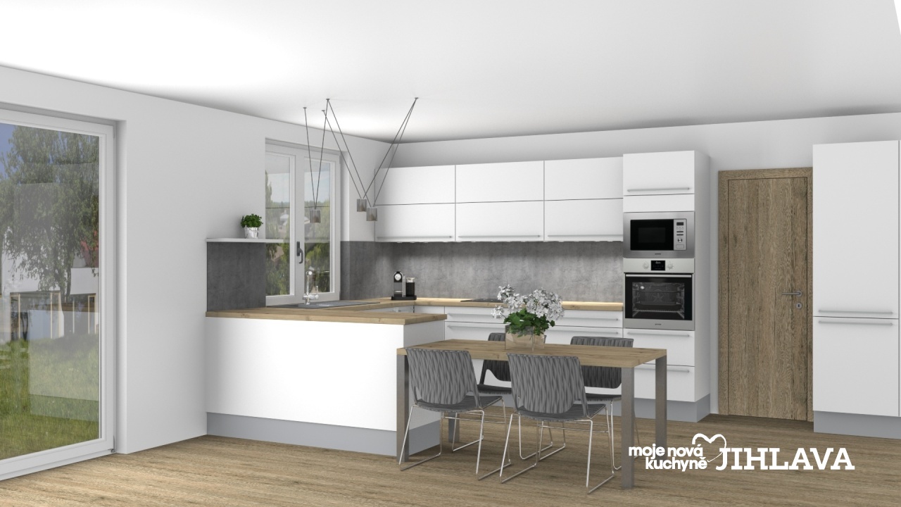 V�ce informac� o v�robku Matn� kuchyn� do tvaru U s j�delnou