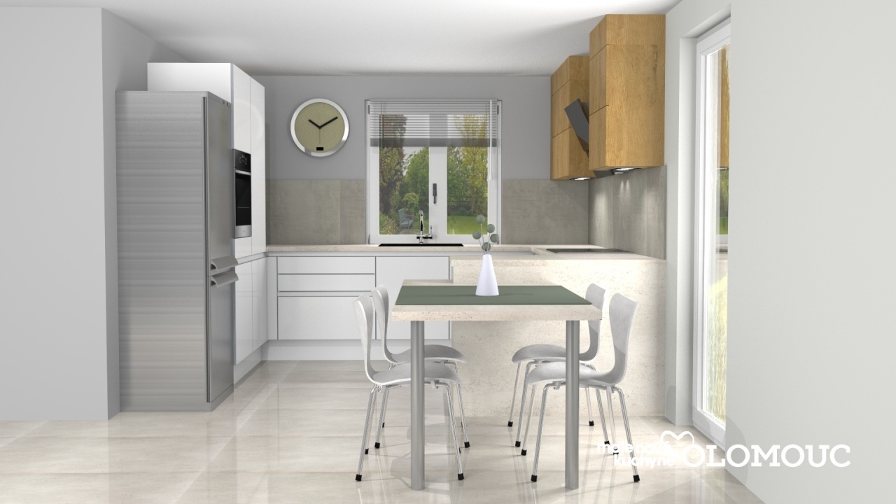 V�ce informac� o v�robku Leskl� b�l� a divok� dub v kuchyni do G