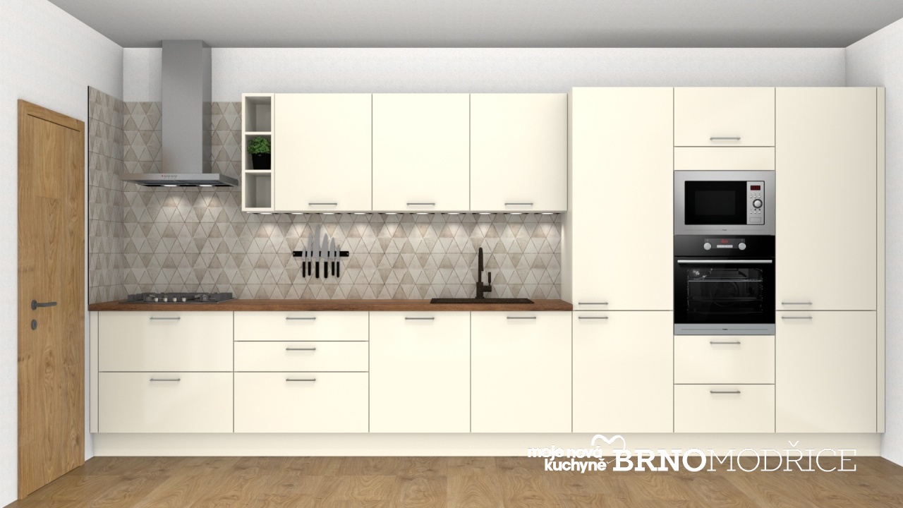 V�ce informac� o v�robku Leskl� magnolie a dv� varianty z�dov�ho obkladu