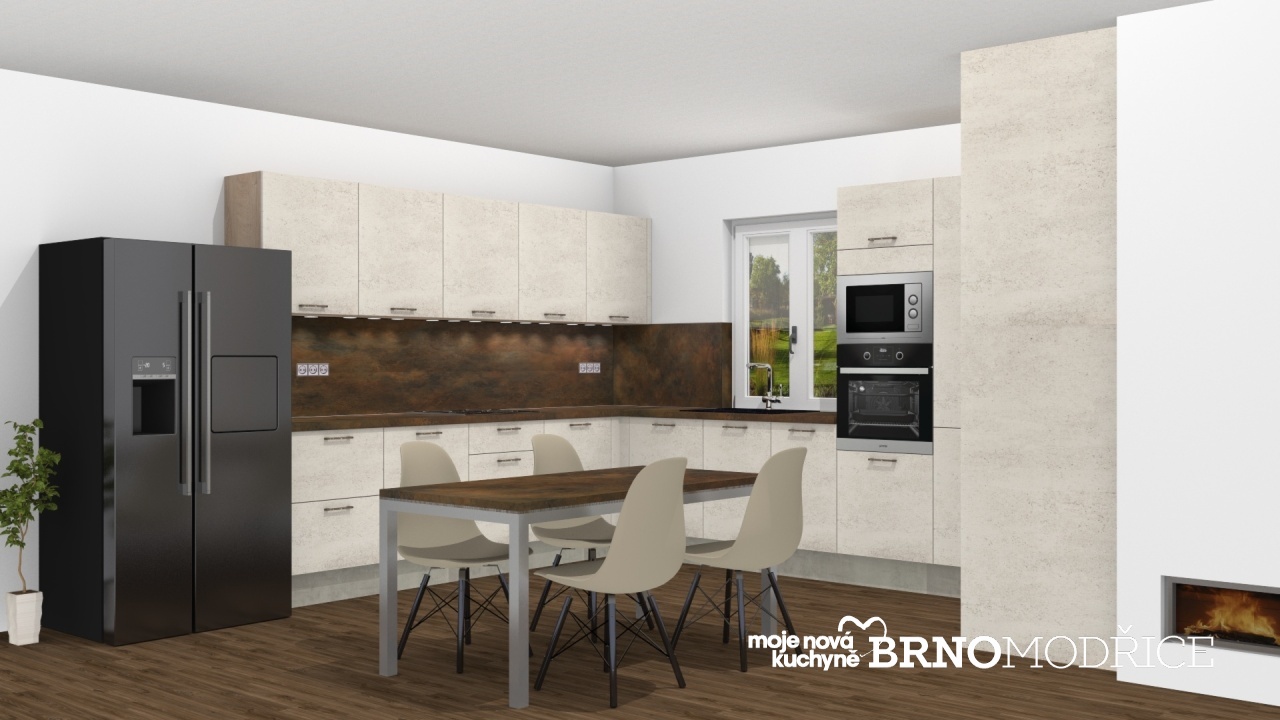 V�ce informac� o v�robku Kuchyn� do L v b�l�m betonu