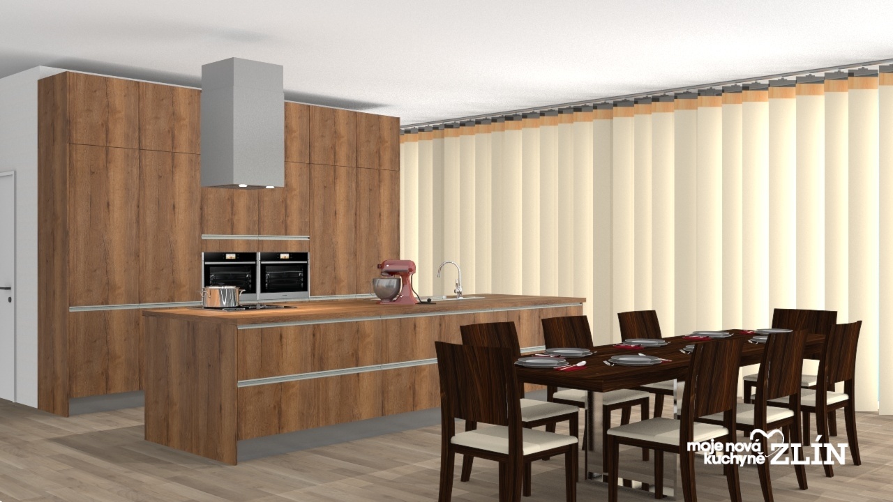 V�ce informac� o v�robku Kuchyn� v h�ejiv�m d�evodekoru Obiln� ko�ak 