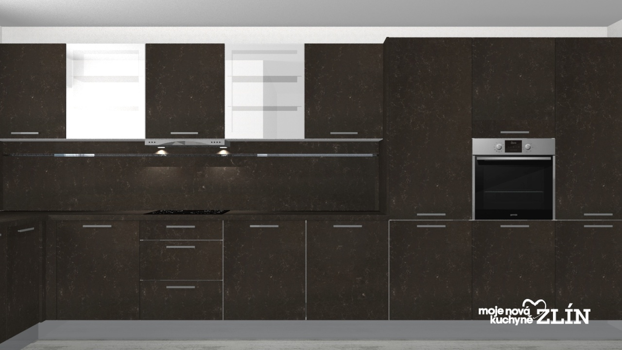 V�ce informac� o v�robku Tmav� kuchyn� s ml��n�m sklem