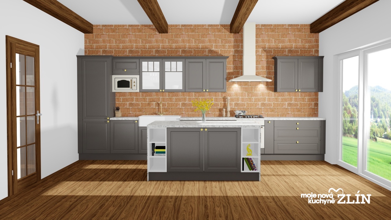 V�ce informac� o v�robku Tmav� �ed� rustik