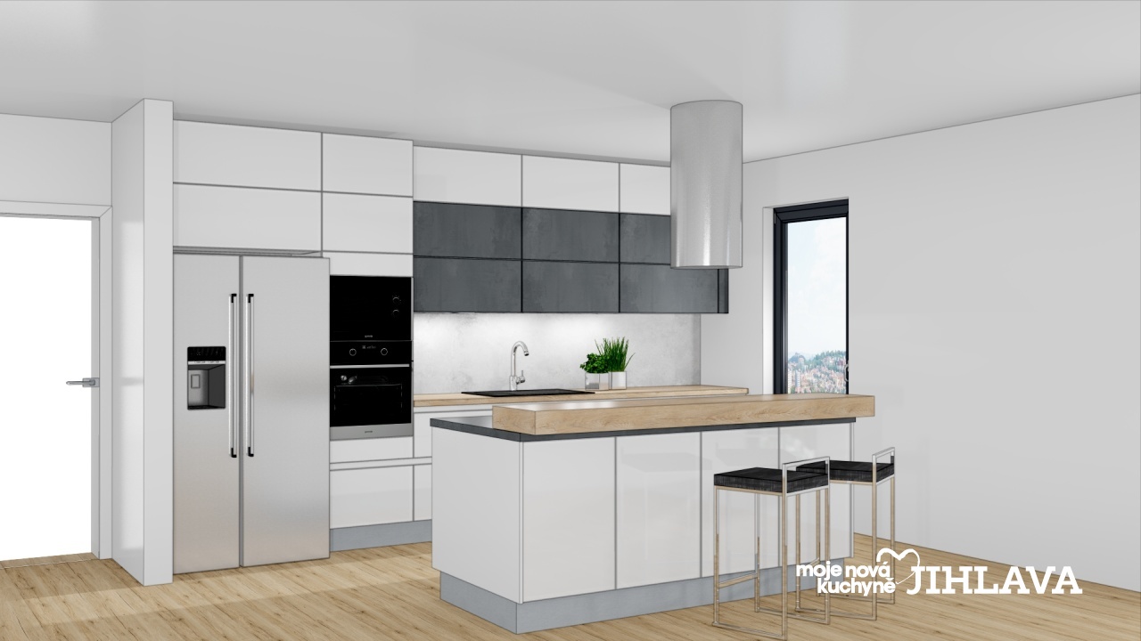 V�ce informac� o v�robku Nad�asov� kombinace i dispozice modern� kuchyn�