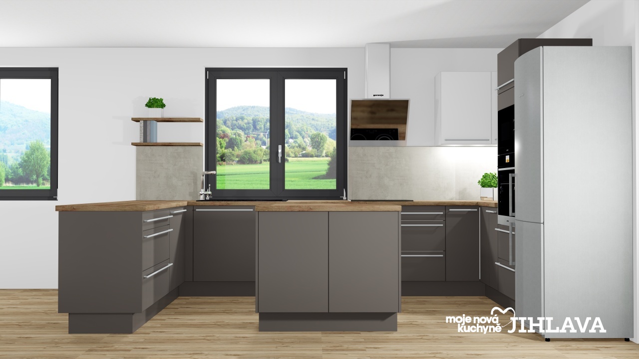 V�ce informac� o v�robku �edob�l� v kombinaci s tmav��m d�evodekorem