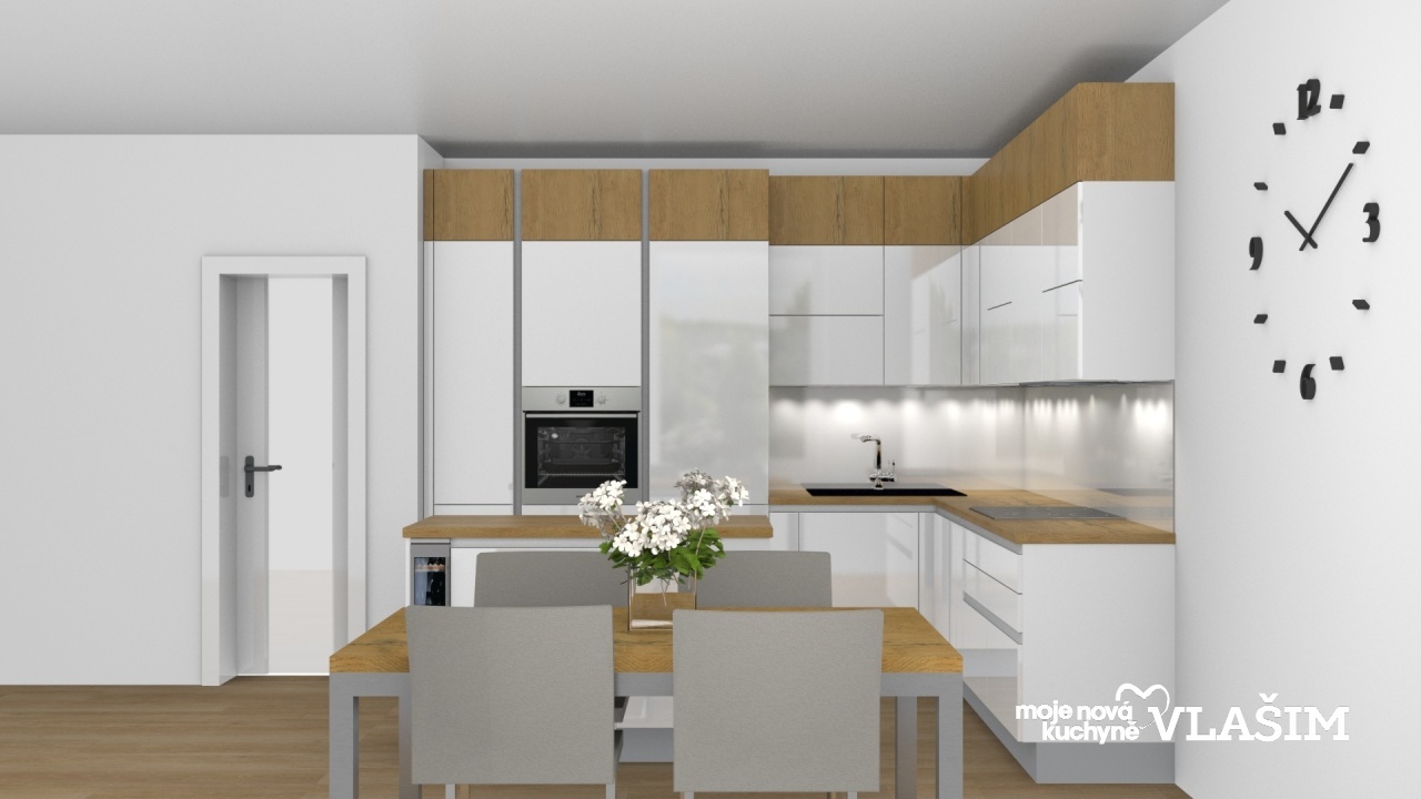 V�ce informac� o v�robku Kuchy�sk� linka s �lo�n�mi prostory do stropu