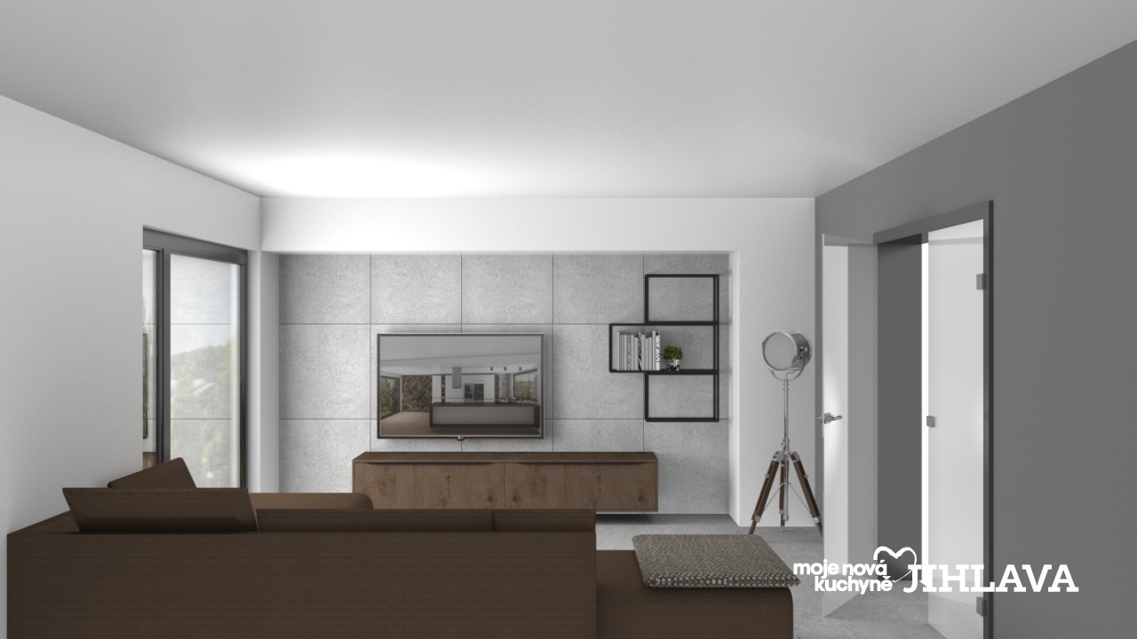 V�ce informac� o v�robku Ob�vac� st�na v barv� ko�aku s �ern�m kovov�m reg�lem