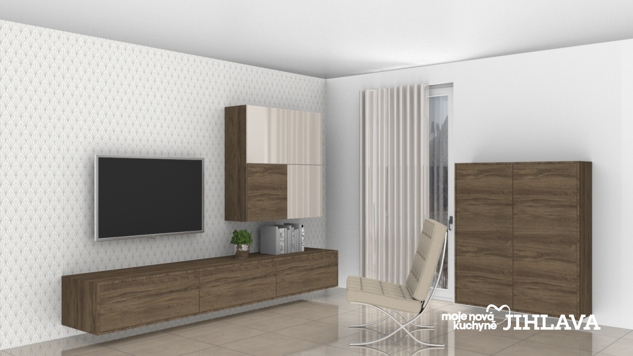 V�ce informac� o v�robku Ko�akov� ob�vac� st�na v kombinaci s lesklou p�skovou